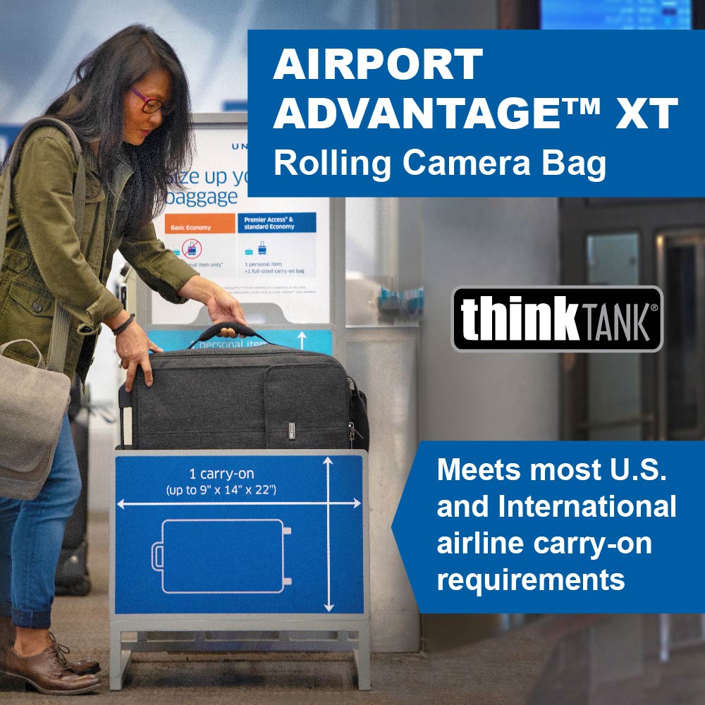 Airport Advantage XT Rolling Camera Bag. Meets most US and International airline carry-on requirements