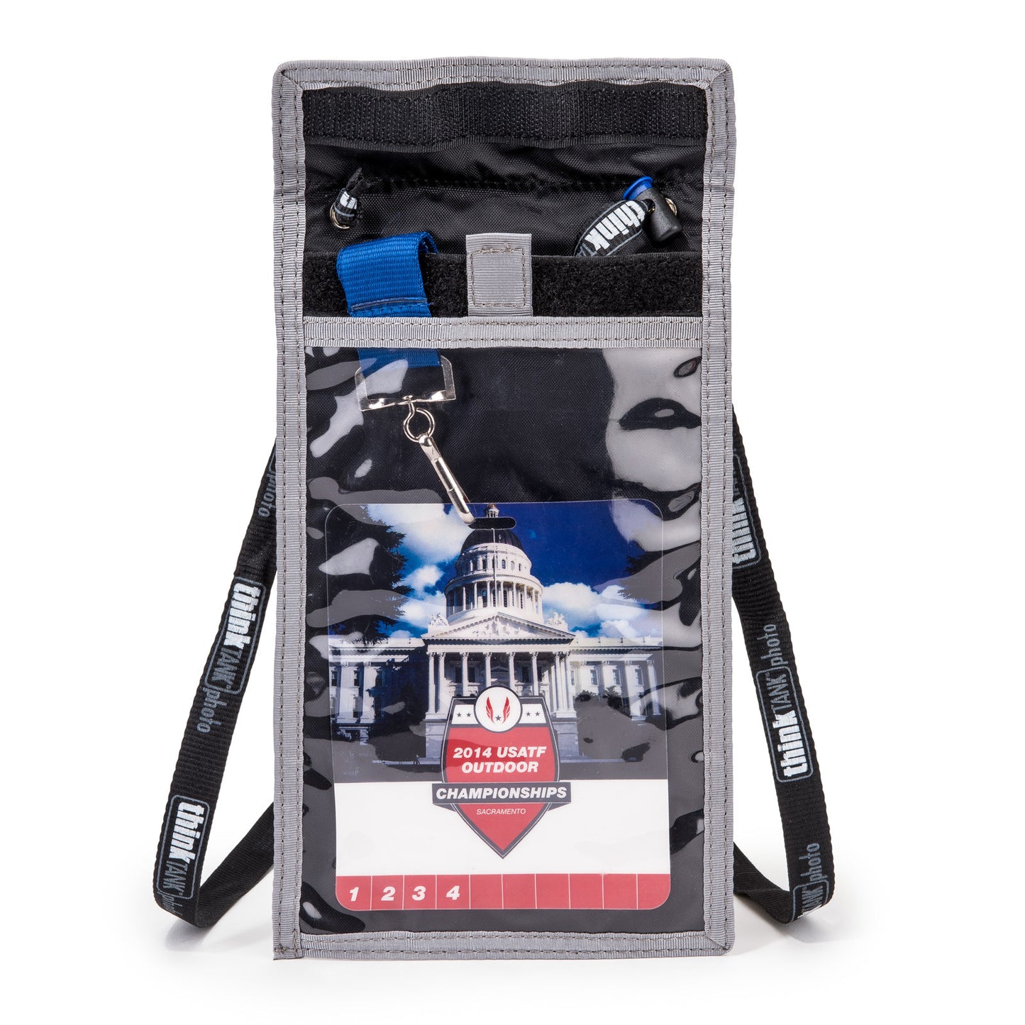 Large pocket holds most smart phones with hook and loop closure for security