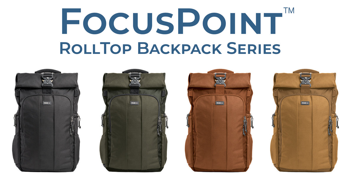 Focus Backpack FocusPoint Rolltop Backpack Series for Photo and Travel – Think Tank Photo