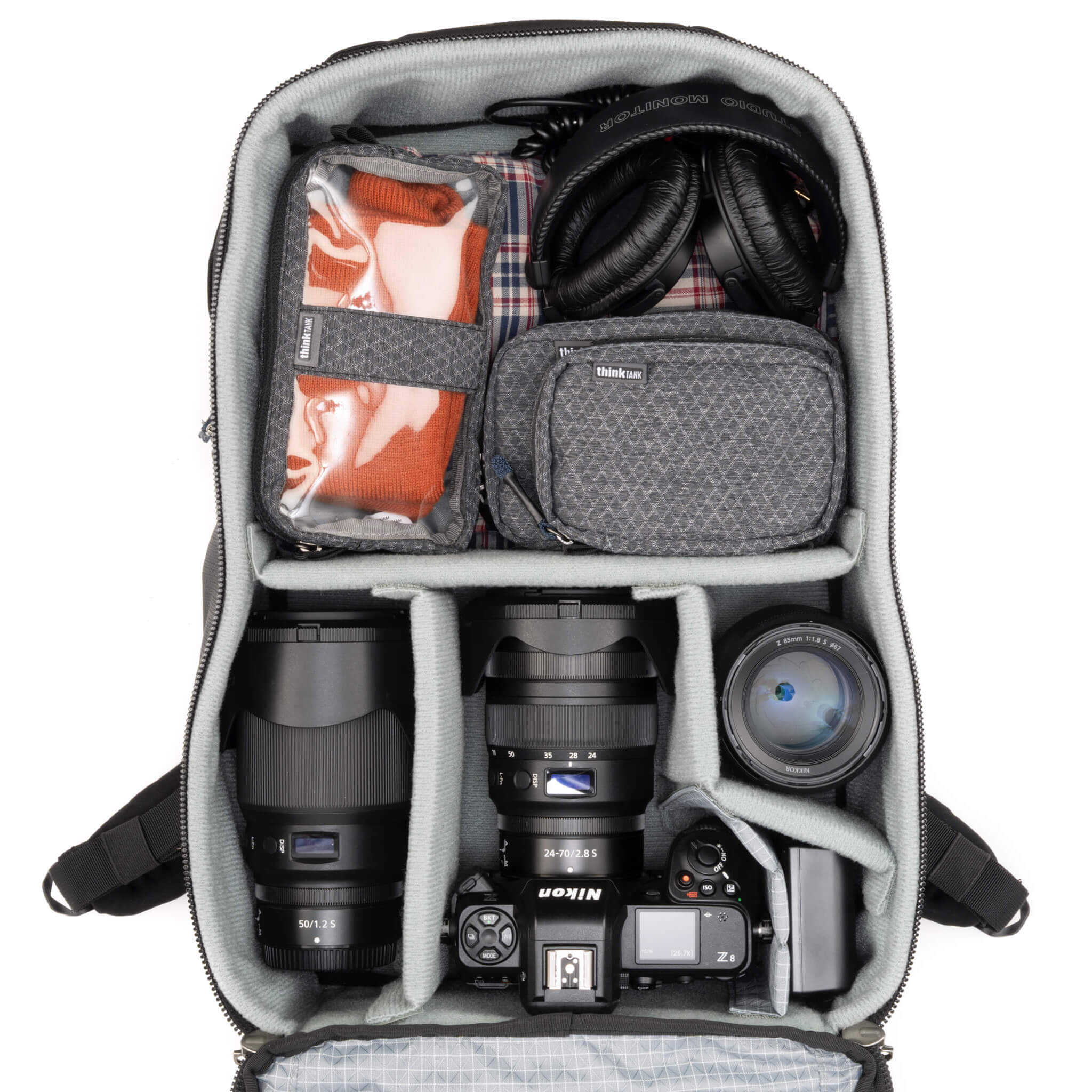 airport traveler camera backpack Think Tank Accelerator Think Tank has designed this bag both for functionality and security since it comes with a security cable and lock that can be tied to a reception hall column or fence leaving you to remove your gear while the rest of the pack stays safely tethered Think Tank Airport Commuter Backpack