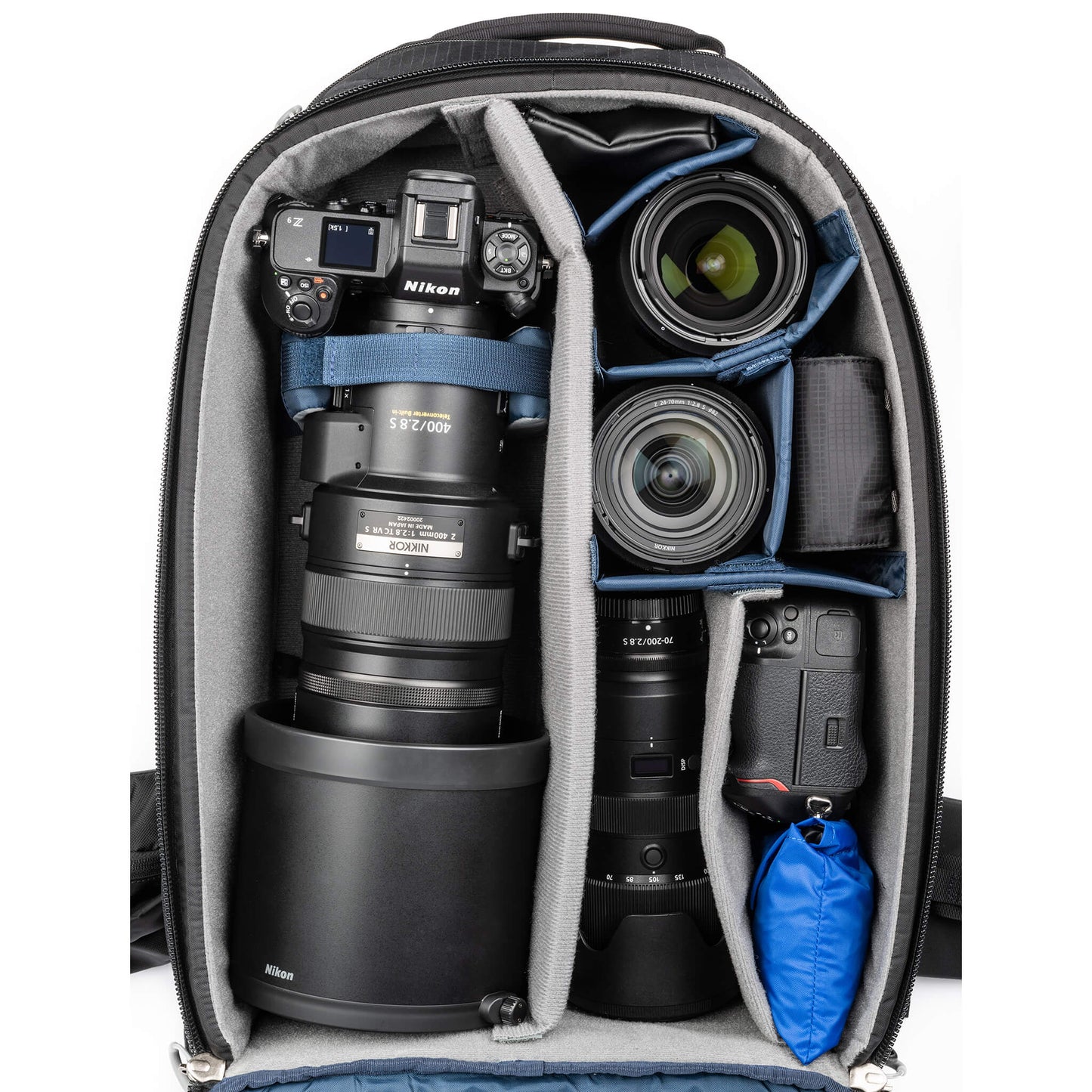 
                  
                    Maximum lens size: 600mm f/4 lens detached or a 500mm f/4 attached.
                  
                