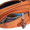 Front pocket with secure zipper pocket and key lanyard