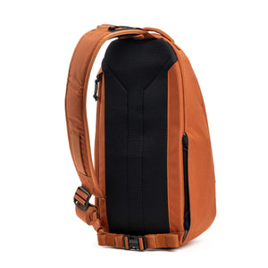 Breathable air mesh back panel with cushioned foam provides all-day comfort