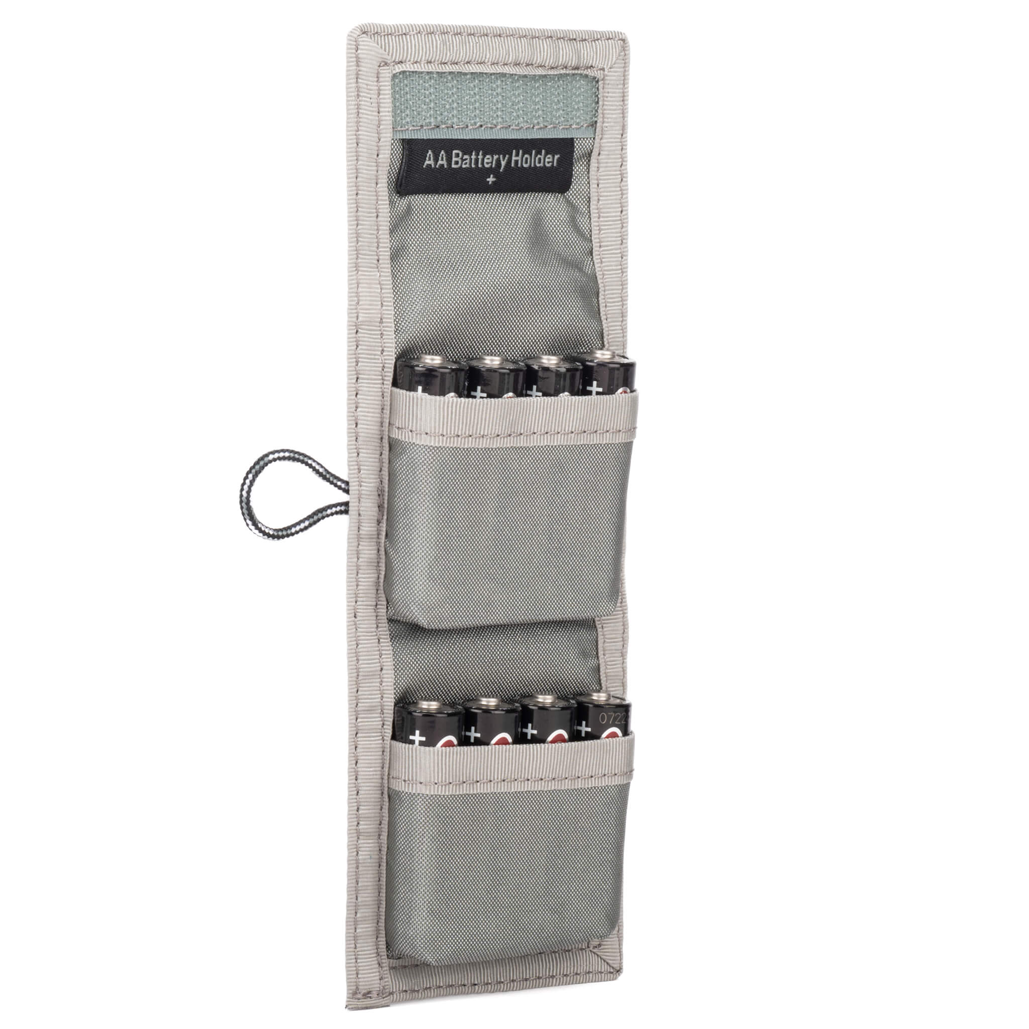 AA Battery Holder Soft, compact case for carrying 8 AA or 16 AAA batteries