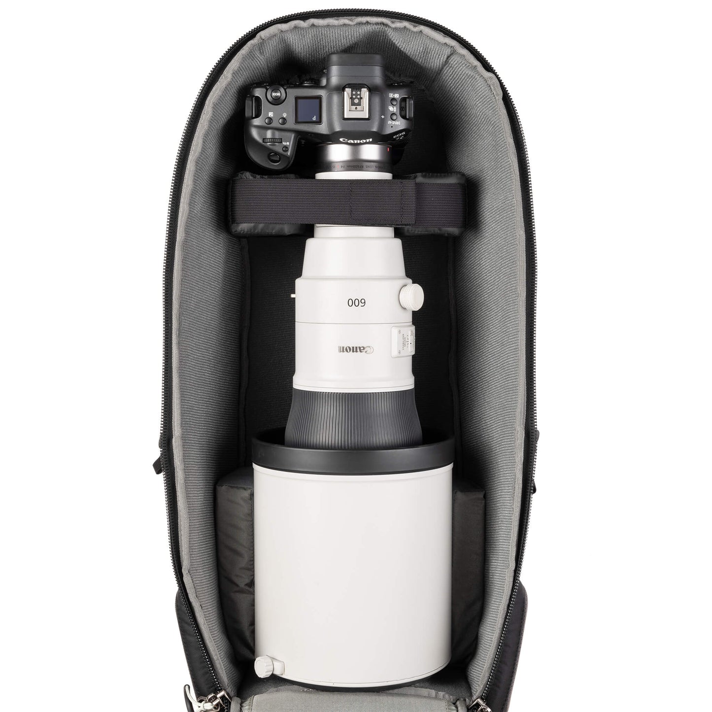 
                  
                    600mm f/4.0 with gripped body attached plus adapter or teleconverter
                  
                