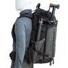 Tripod/monopod mounting system on the side