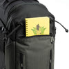 Daypack capacity with front pockets totaling 7L of personal gear for a day’s outing: extra layers, a light jacket, food, etc.