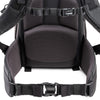 Robust padded waist belt for all-day comfort on the trail with webbing rail for attachment of Think Tank Modular accessories