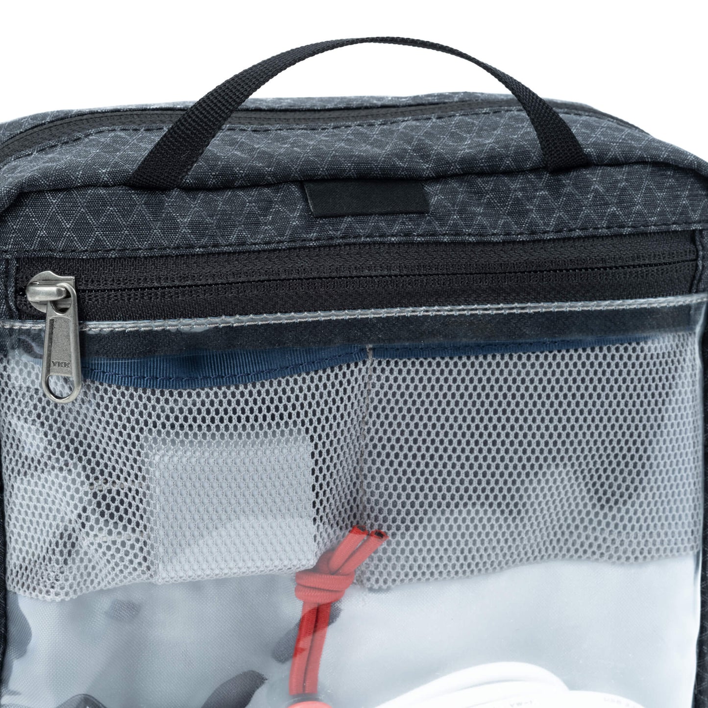 
                  
                    Grab and go web handle and durable YKK RC zippers
                  
                