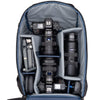 Holds two gripped camera bodies with lenses attached plus 4-6 additional lenses