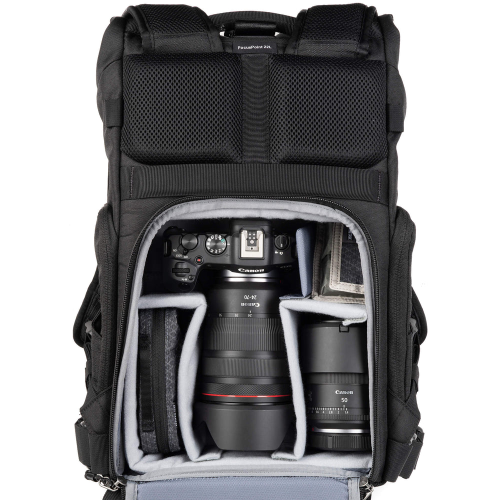 FocusPoint 22L RollTop Camera Backpack Greenway