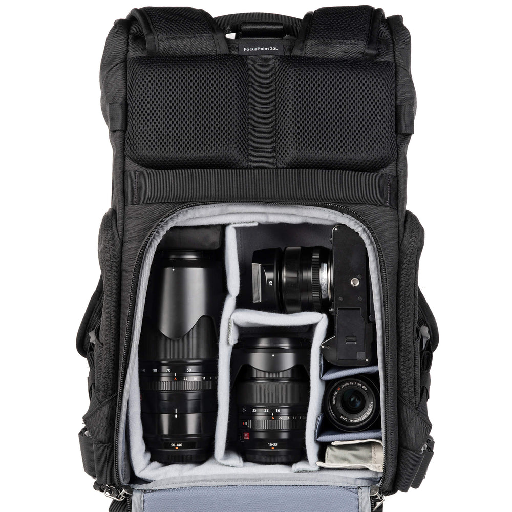 FocusPoint 22L RollTop Camera Backpack Greenway