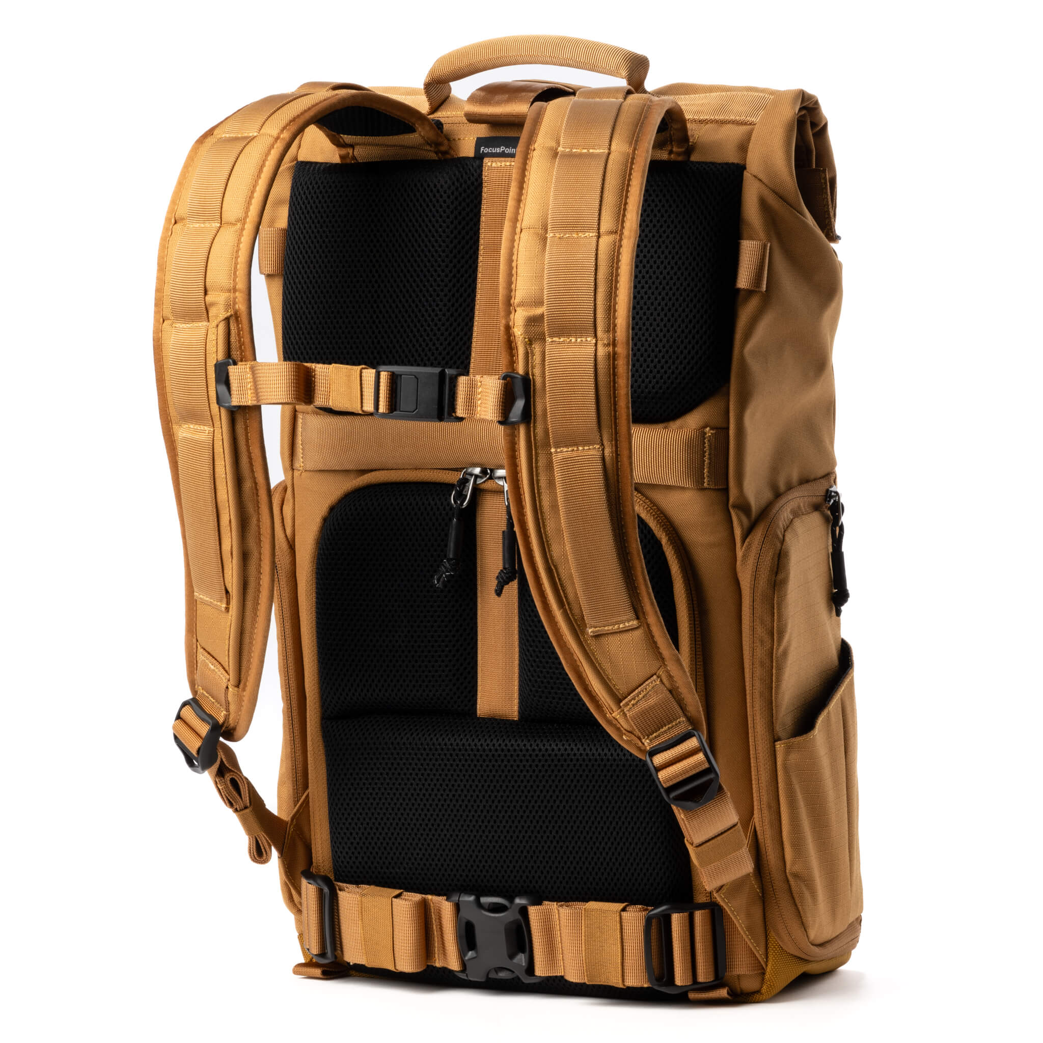Breathable air mesh and cushioned foam back with air channel for all-day comfort