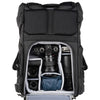 FocusPoint 30L FujiFilm X-Series body with 16-55mm attached, 50-140mm f2.8 and additional lenses and accessories. Configured for back access. 