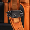 Both shoulder straps feature a camera clip attachment rail