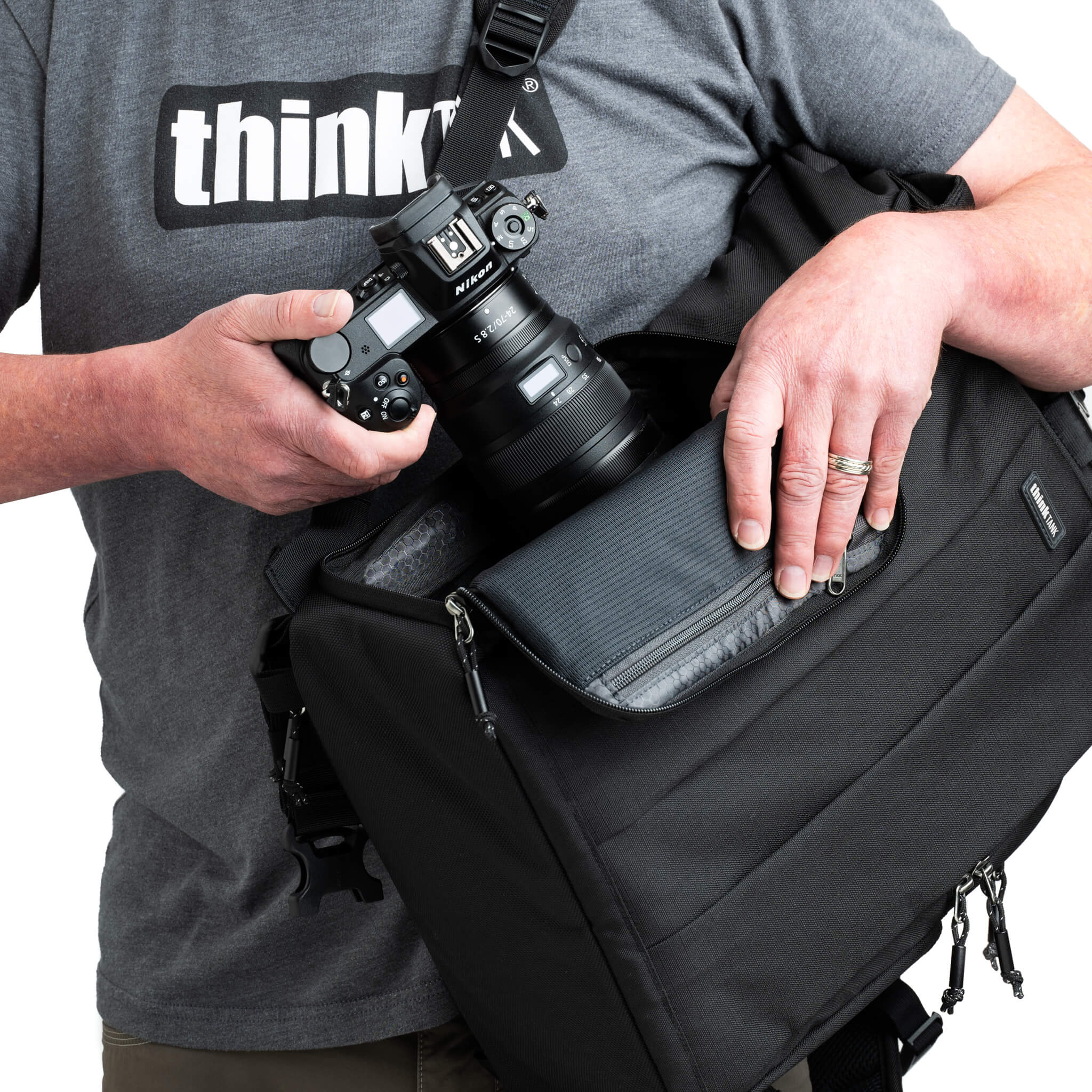Quick and convenient camera access with side and back entry options