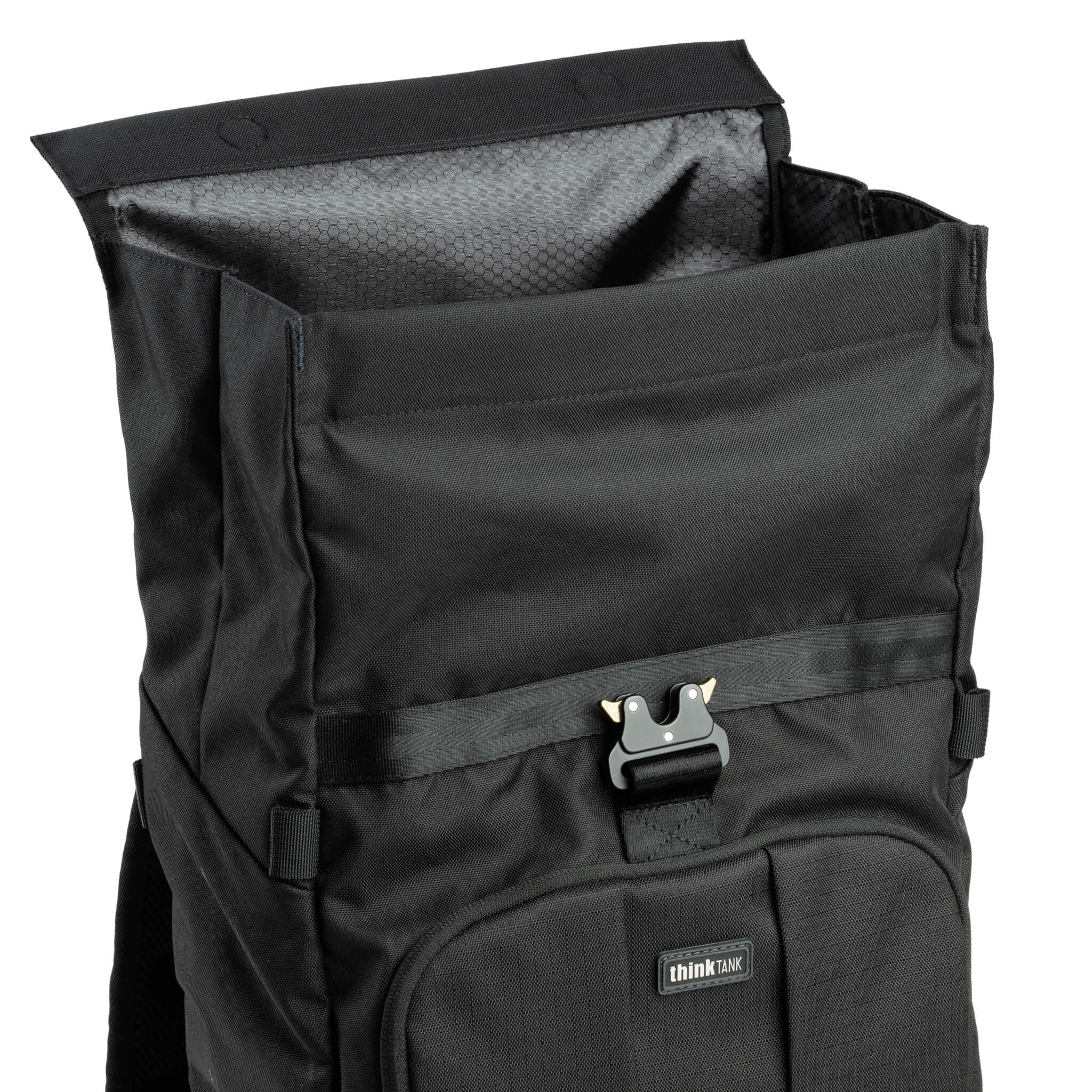 Versatile design with expandable storage, adjustable roll-top