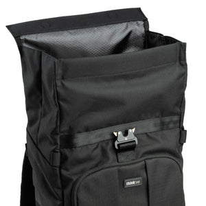 Versatile design with expandable storage, adjustable roll-top