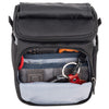 Easy-access dimensional front zippered pocket and accessory organizer