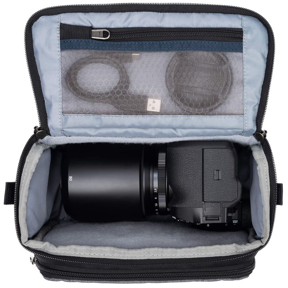Bolso Bandolera Think Tank Mirrorless Mover 20 V2 - Azul, Para Cámaras Sin Espejo - Incluye Funda De Lluvia