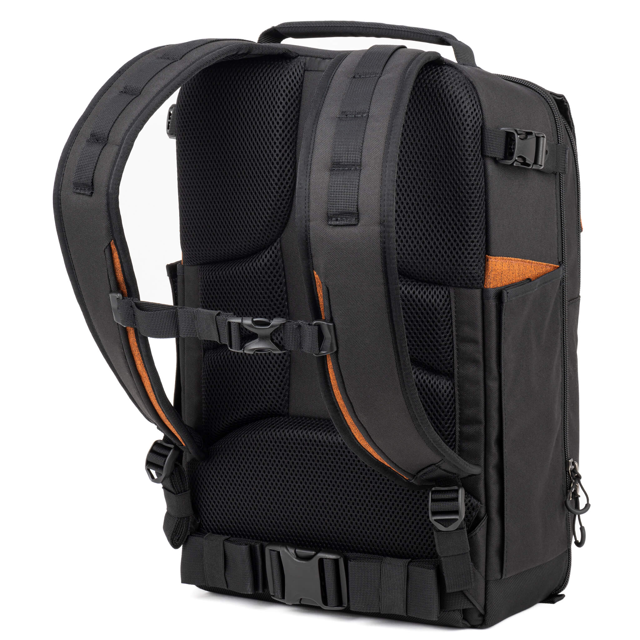 Padded shoulder straps with adjustable sternum strap