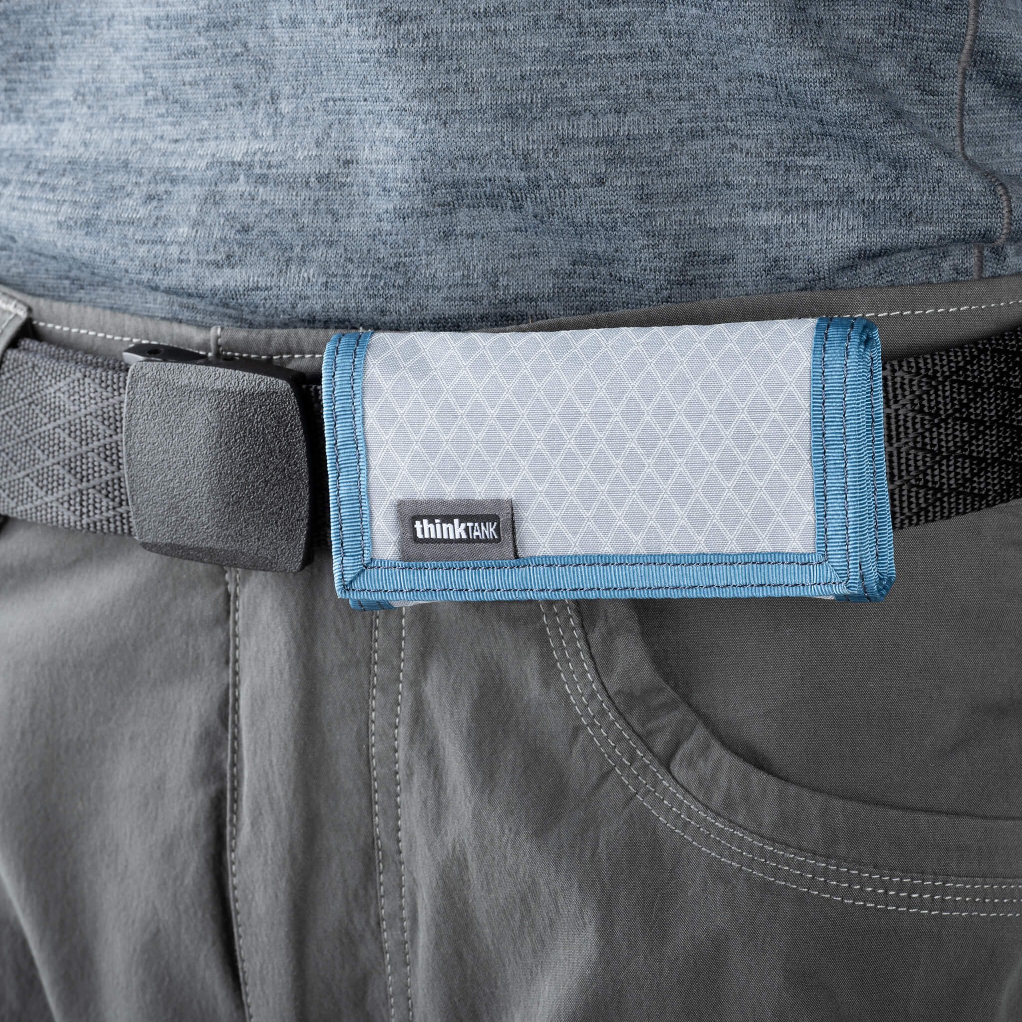 Pocket-sized with removable security lanyard and belt attachment