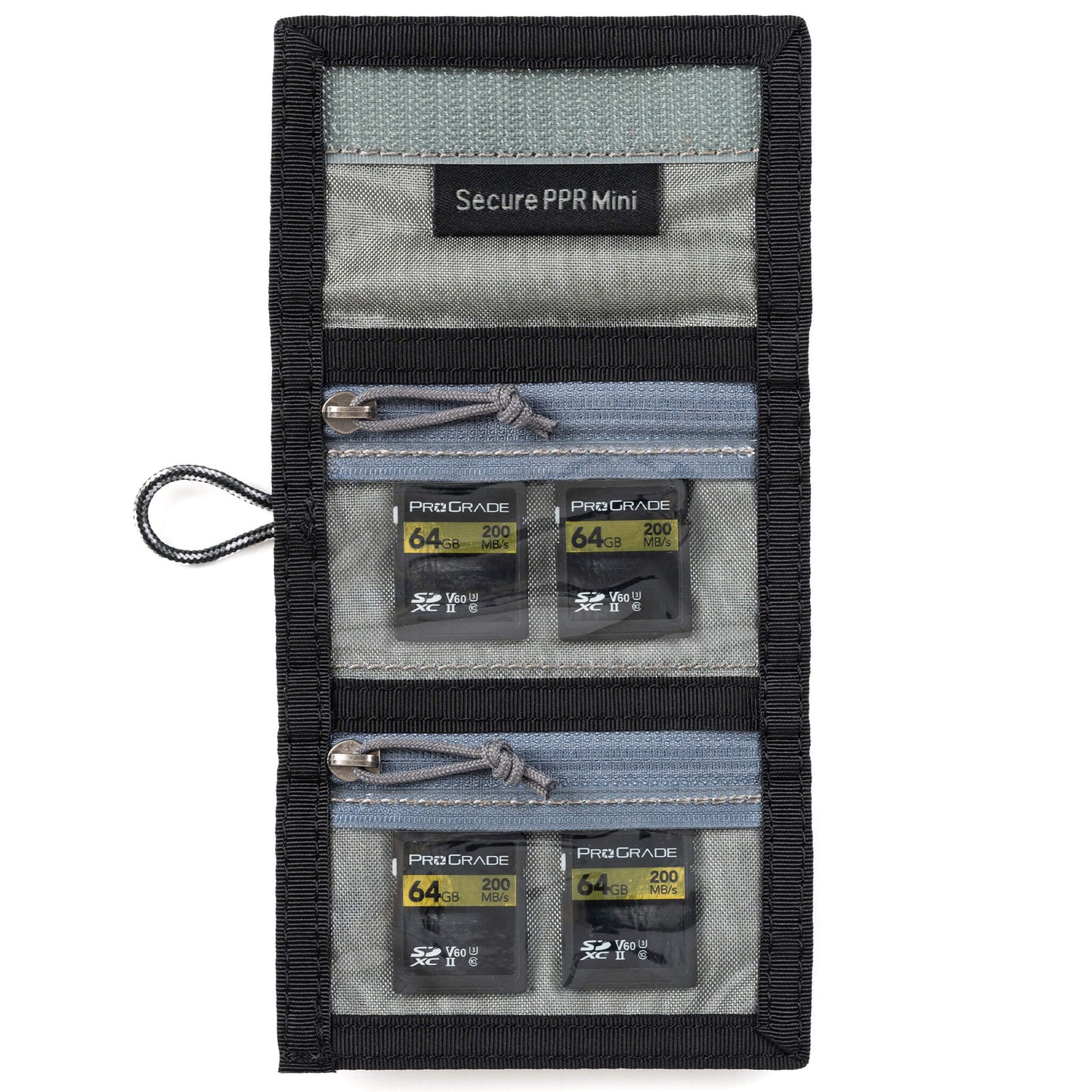 
                  
                    Keeping track of memory cards is of the utmost importance to photographers. Convenient folding wallet for 4 CF or 4 XQD or 6 SD or multiple micro SD memory cards.
                  
                