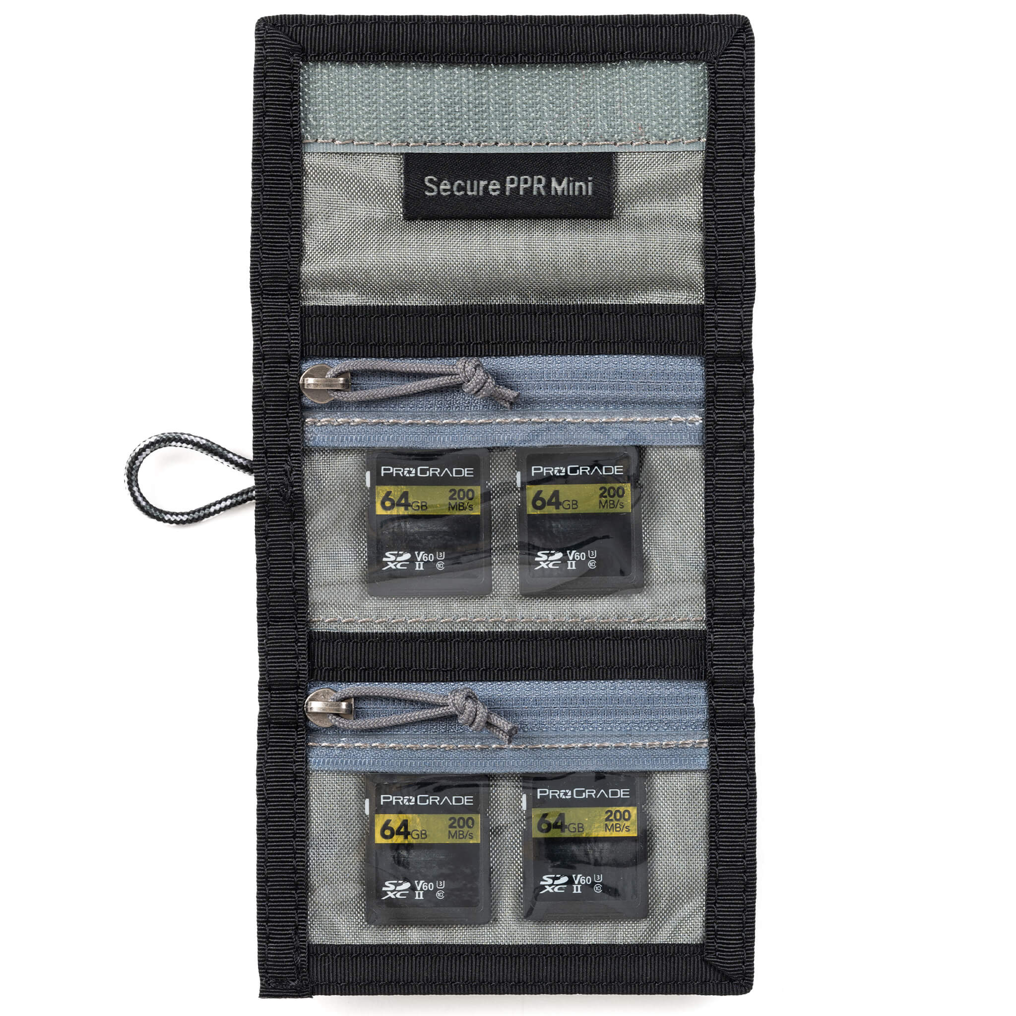 Keeping track of memory cards is of the utmost importance to photographers. Convenient folding wallet for 4 CF or 4 XQD or 6 SD or multiple micro SD memory cards.