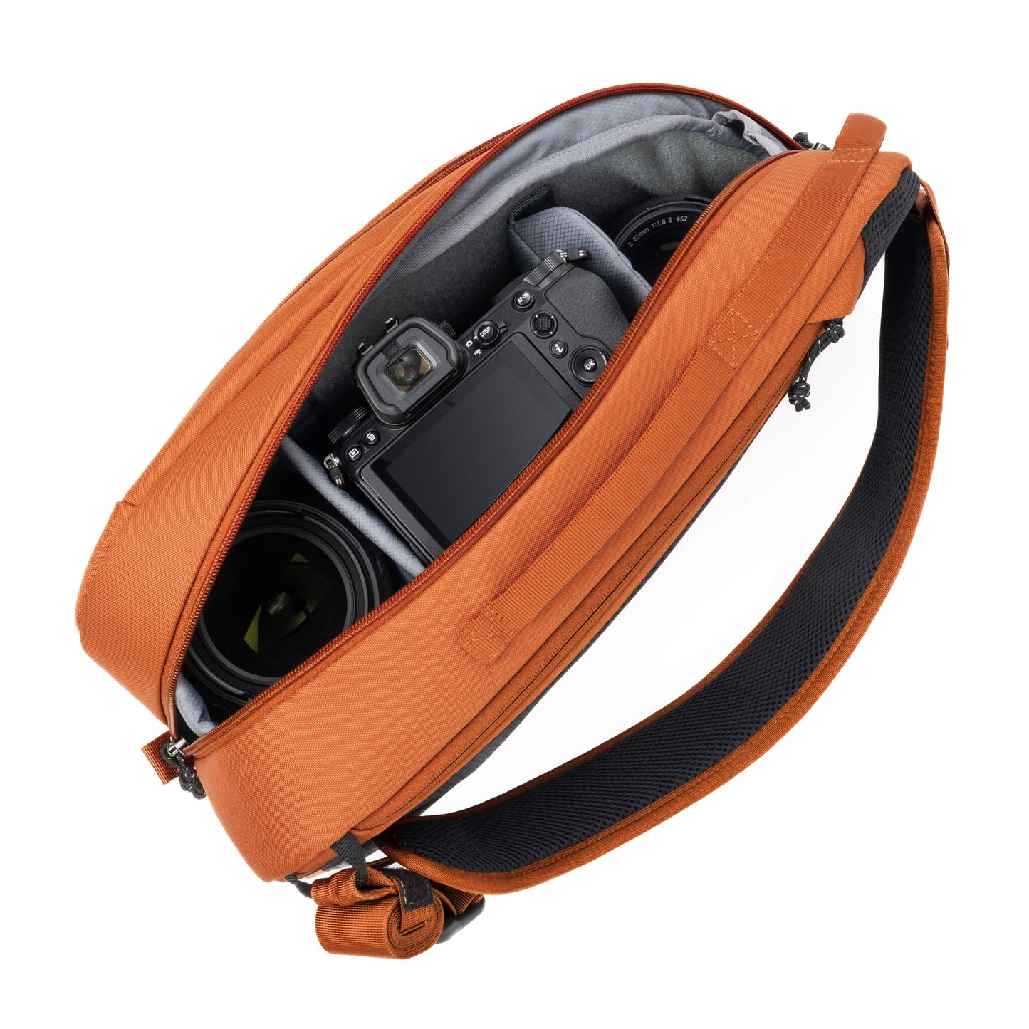 Fits 1 body (ungripped) and 2 to 3 lenses; 1 to 2 zooms