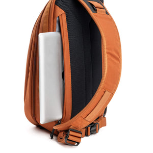 Dedicated tablet compartment that holds an iPad mini