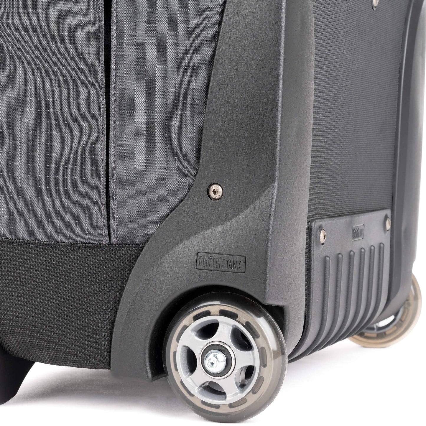 
                  
                    Proprietary Think Tank protective skid plate, smooth rolling wheels, and durable wheel housings are user-replaceable, extending the life of the roller
                  
                