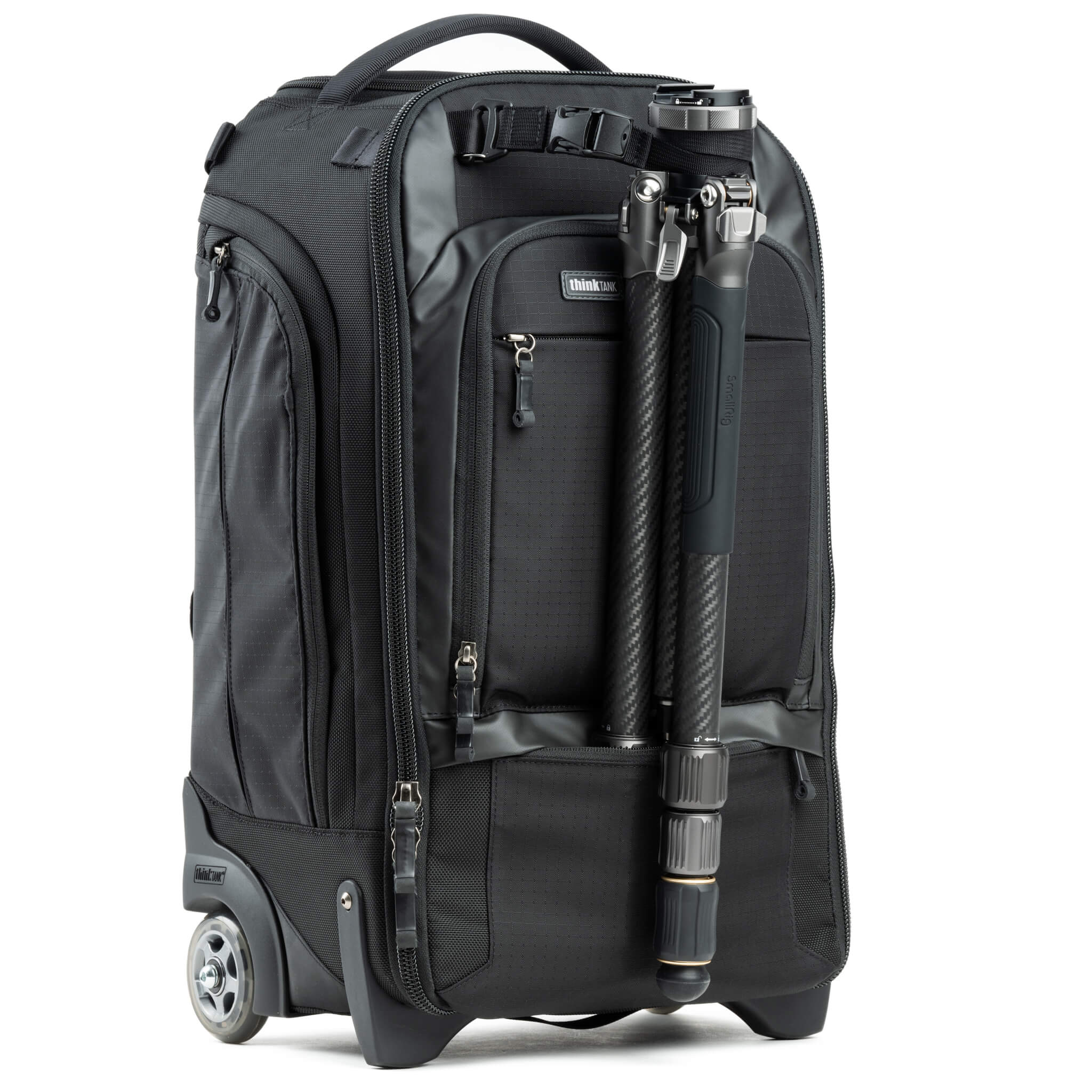 Front panel tripod carry (strap included)
