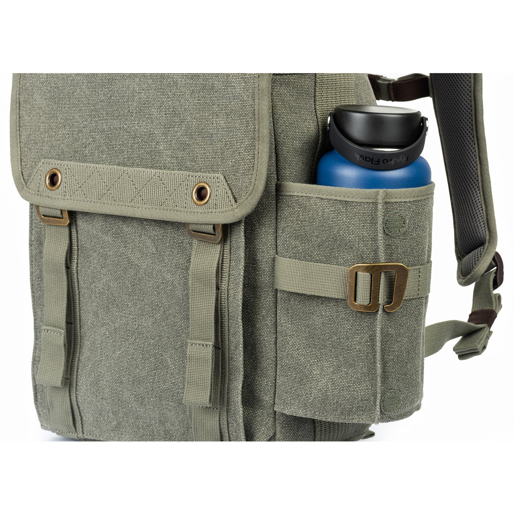 Two collapsible water bottle pockets