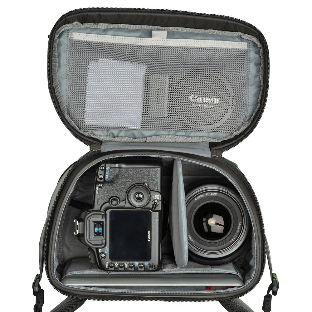 
                  
                    Fits one gripped Mirrorless or DSLR kit with 3–5 lenses or one ungripped Mirrorless or DSLR body with 70-200mm f/2.8 attached
                  
                