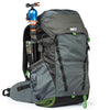 Tripod carries easily on the front and/or side panels