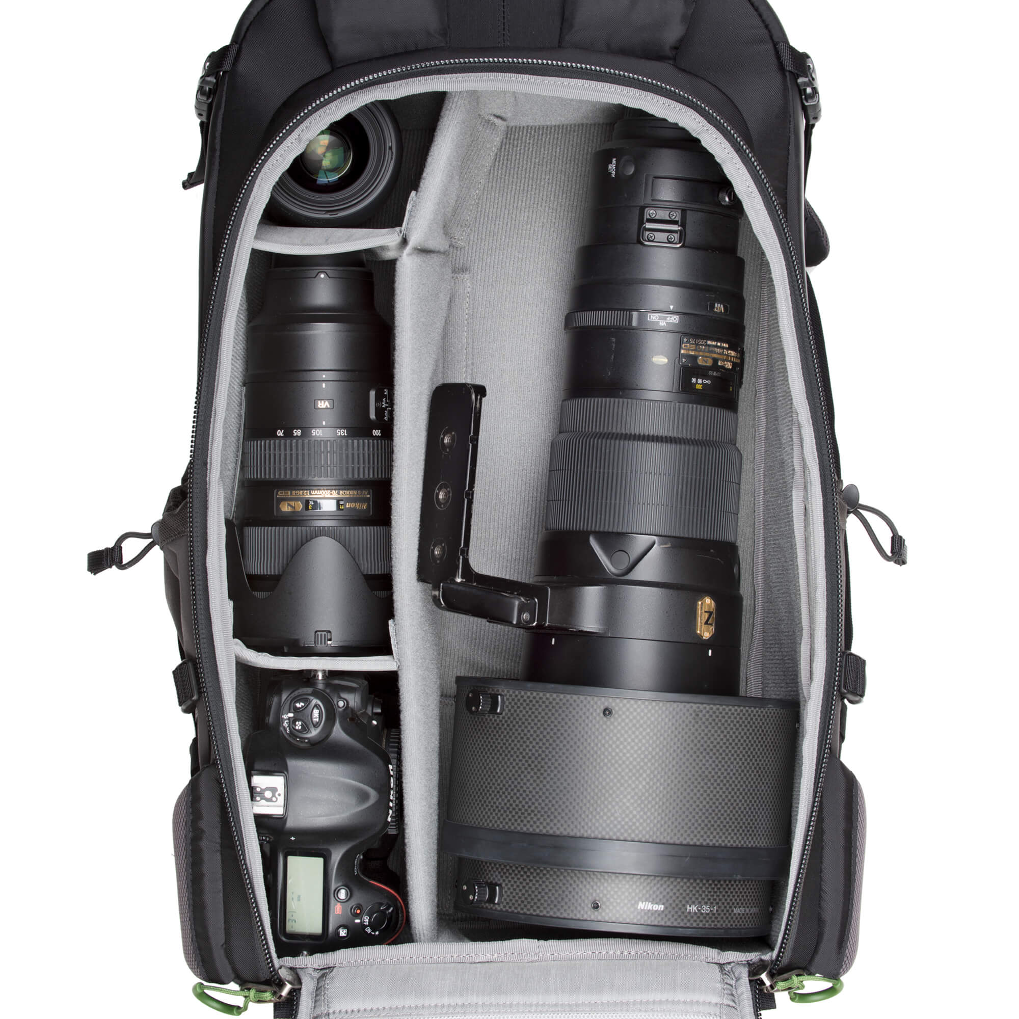 Nikon 600mm f/4, Sigma 35mm f/1.4 ART, 70-200mm f/2.8, Nikon D4S