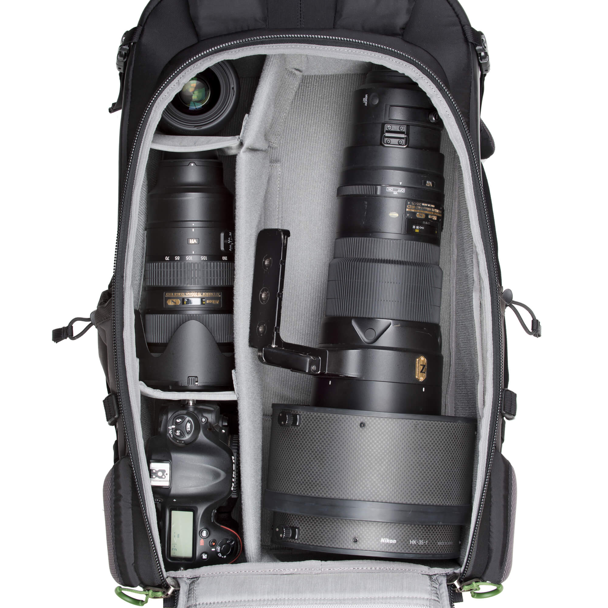 Backlight 36L Charcoal with Nikon 600mm f/4, Sigma 35mm f/1.4 ART, 70-200mm f/2.8, Nikon D4S
