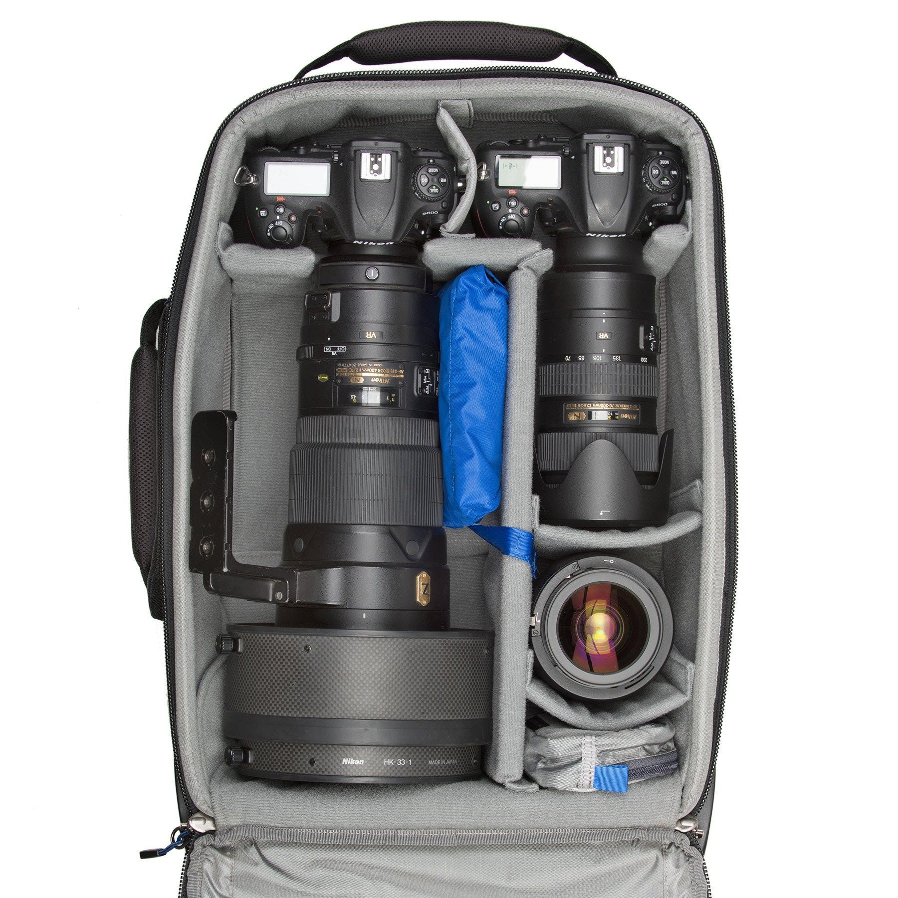 Nikon D500+400mm f/2.8, D500+70-200mm f/2.8, 24-70mm f/2.8
