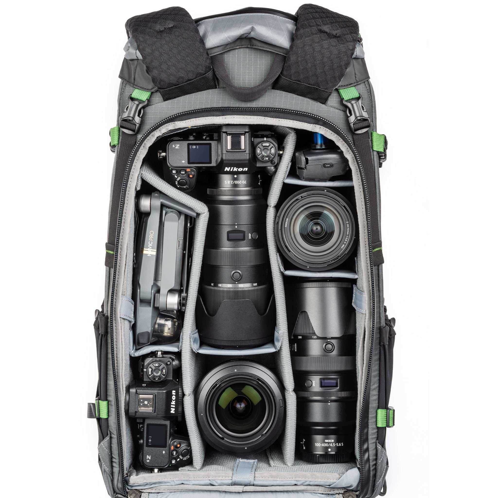 Nikon Z9+70-200mm f/2.8, Z9, 100-400mm f/4.5-5.6, 24-70mm f/2.8, 14-24mm f/2.8, DJI Mavic drone