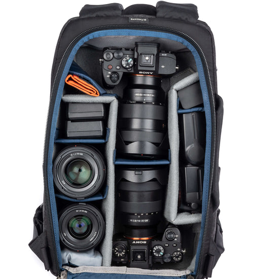 BackStory 15 Camera Backpack - Top panel and rear panel access to gear ...