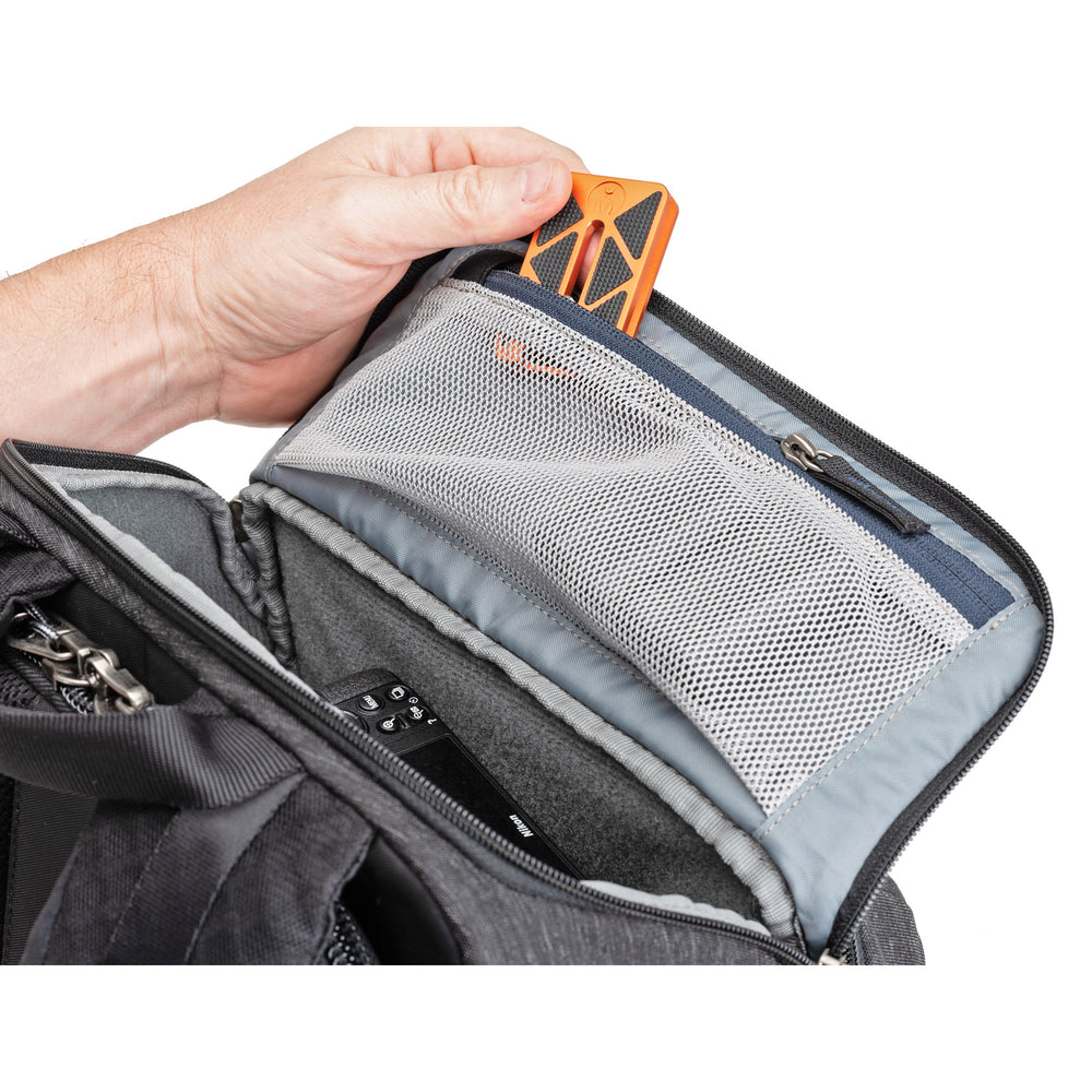 
                  
                    Top compartment mesh pocket helps to organize small items
                  
                