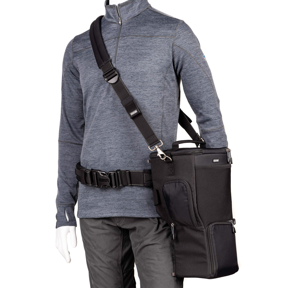 
                  
                    Carry with the included shoulder strap or belt mount (belt sold separately)
                  
                