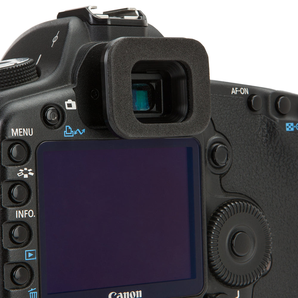Camera-specific eyepieces for Hydrophobia® camera rain covers