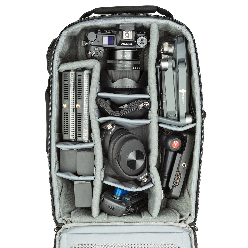 
                  
                    Nikon Z6+24-70mm f/4, DJI Mavic drone, LED panels, Atmos Ninja monitor, headphones, batteries
                  
                
