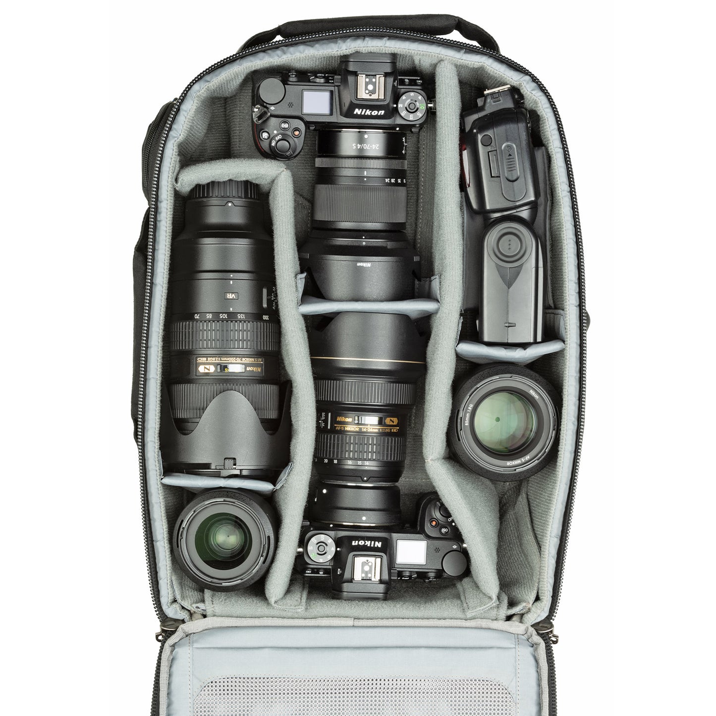 
                  
                    Nikon Z6+24-70mm f/4, Nikon Z6+FTZ+14-24mm f/2.8, 70-200mm f/2.8, 50mm f/1.4, 85mm f/1.8, Flash
                  
                