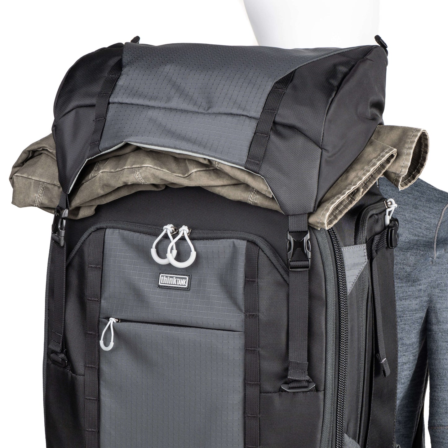 
                  
                    Removable floating top pocket fits large jacket or other gear
                  
                