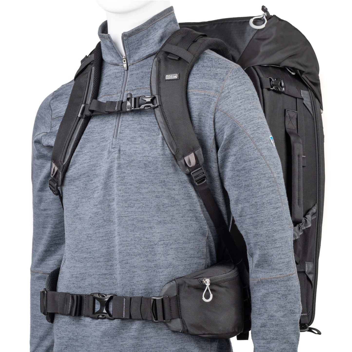 
                  
                    The FirstLight+ features a contoured, 11-point adjustable harness that fits most men and women.
                  
                