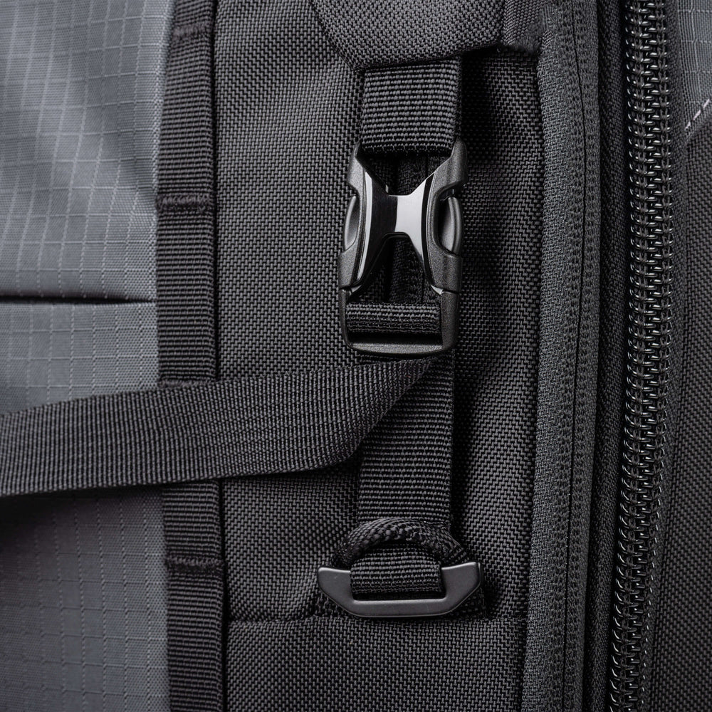 
                  
                    Detail of removable top pocket attachment point
                  
                