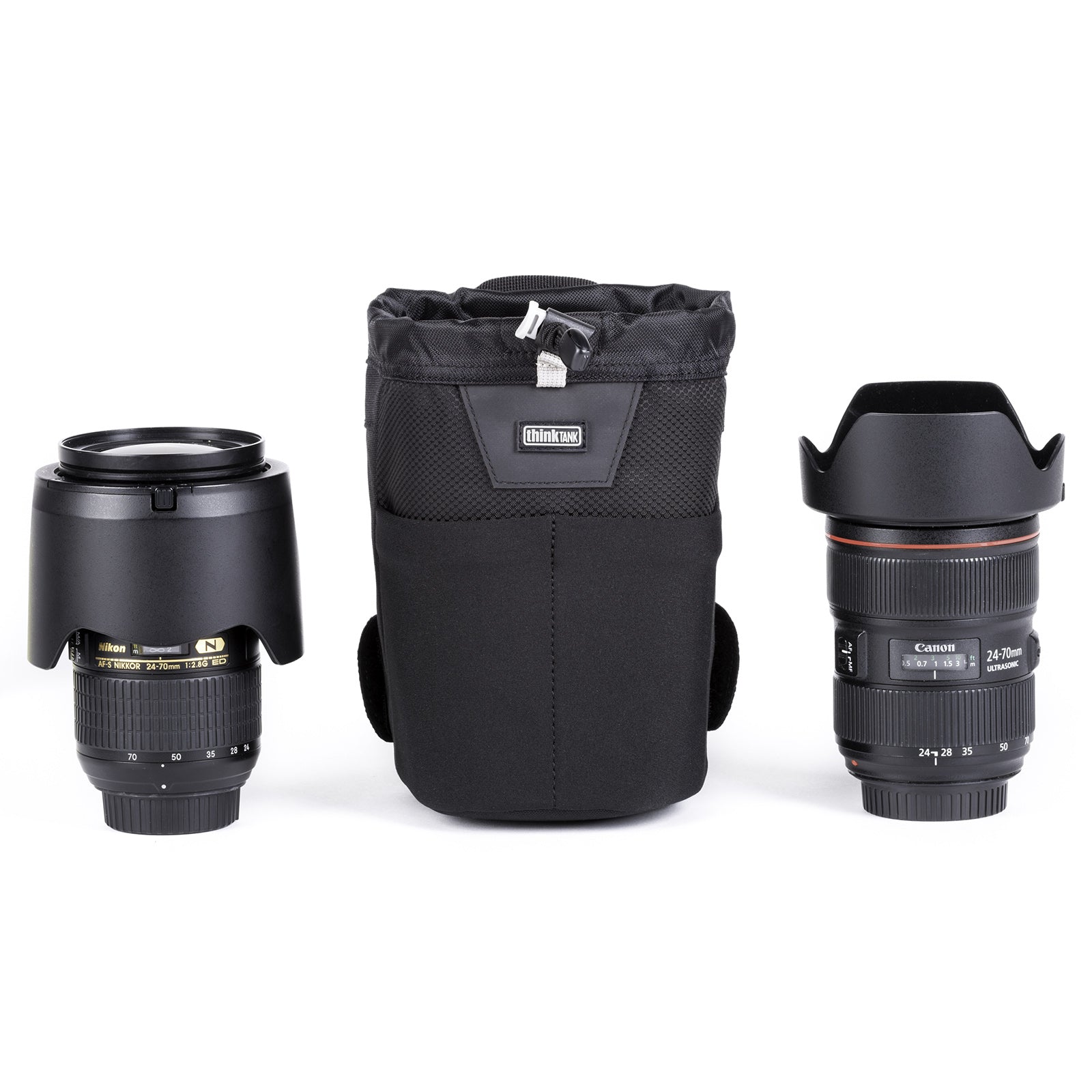 Fits wide-angle lenses with hoods in shooting position. Like 16–35mm f/2.8 or 11–24mm f/4 or 24mm f/1.4 or 14–24mm f/2.8 each with the lens hood in the shooting position