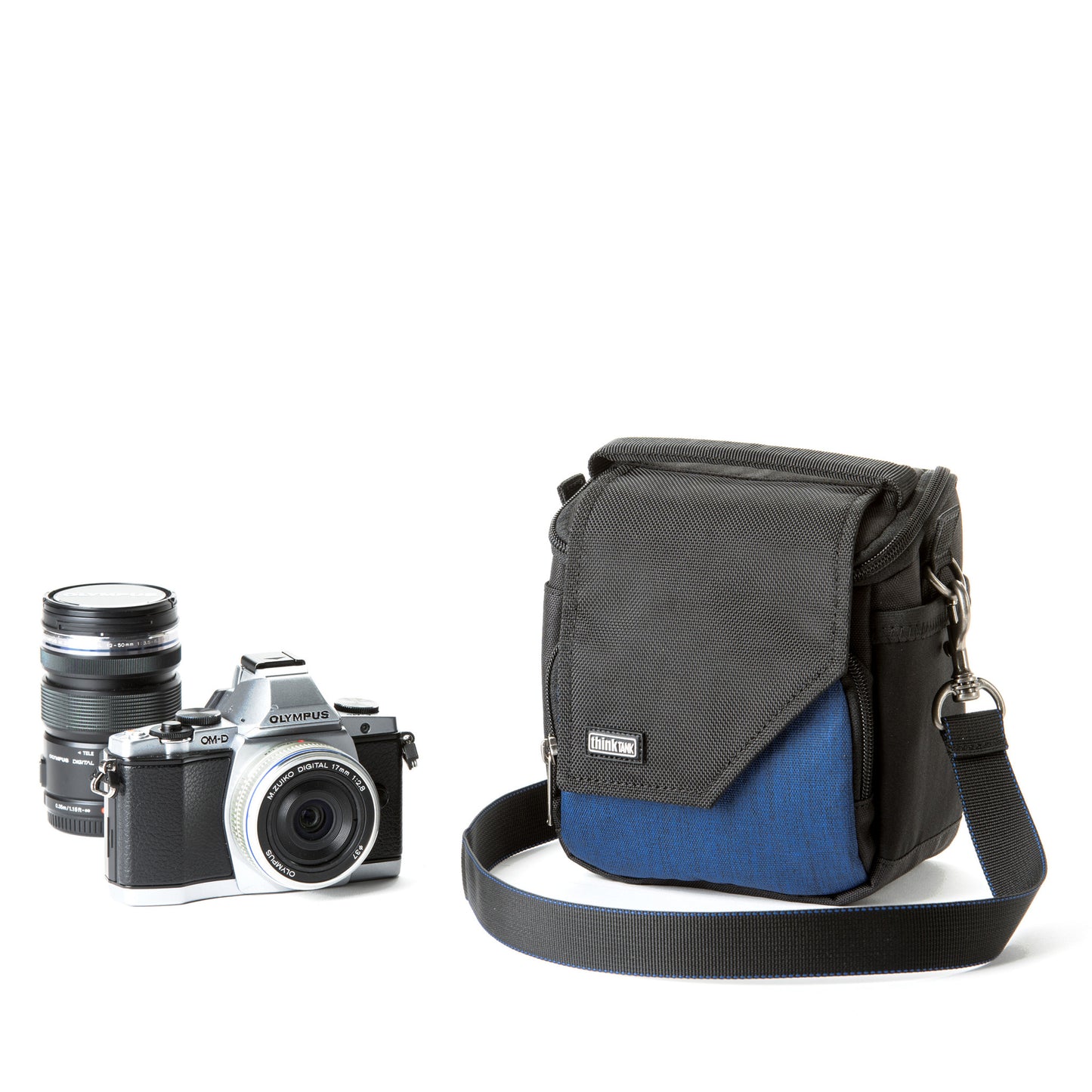 camera bag blue